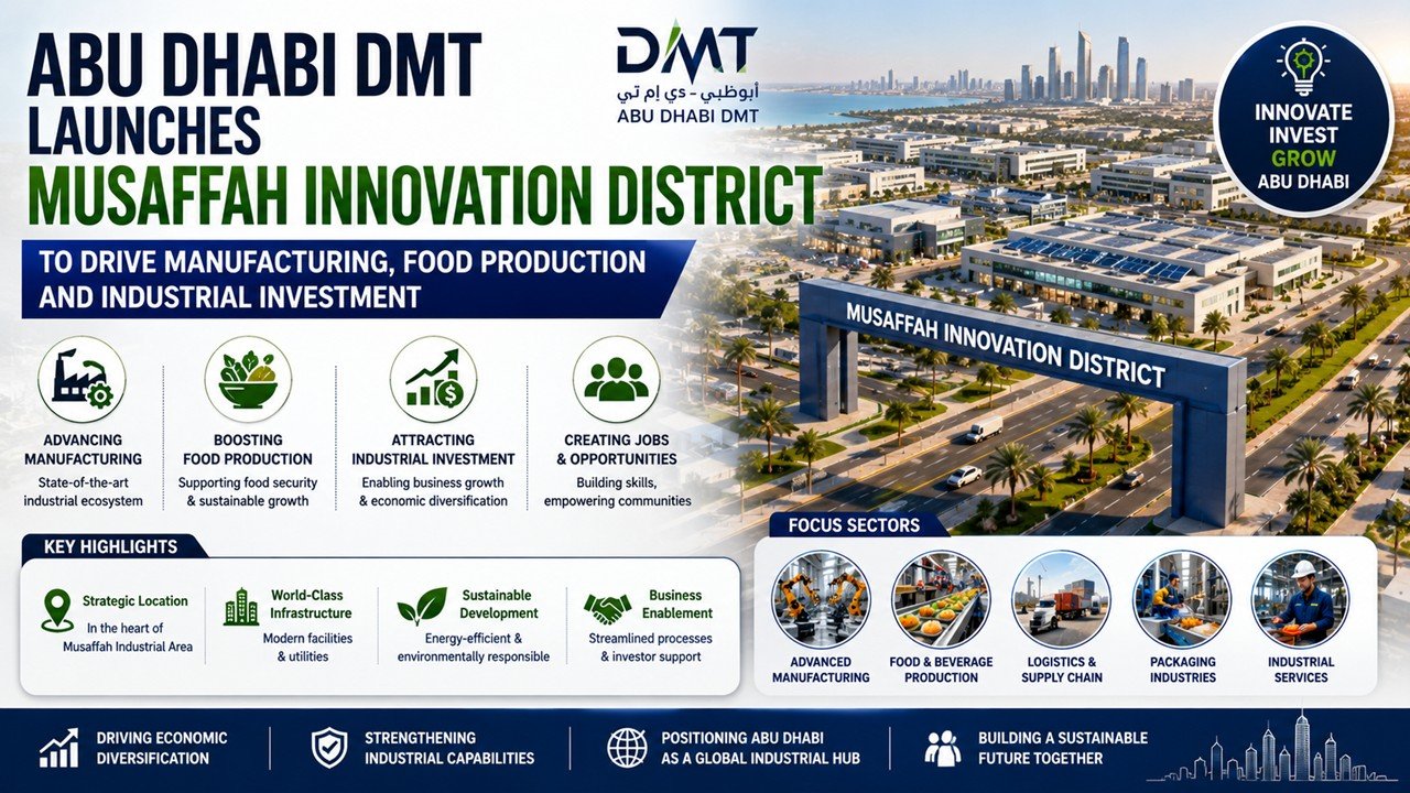 Abu Dhabi DMT Launches Musaffah Innovation District
