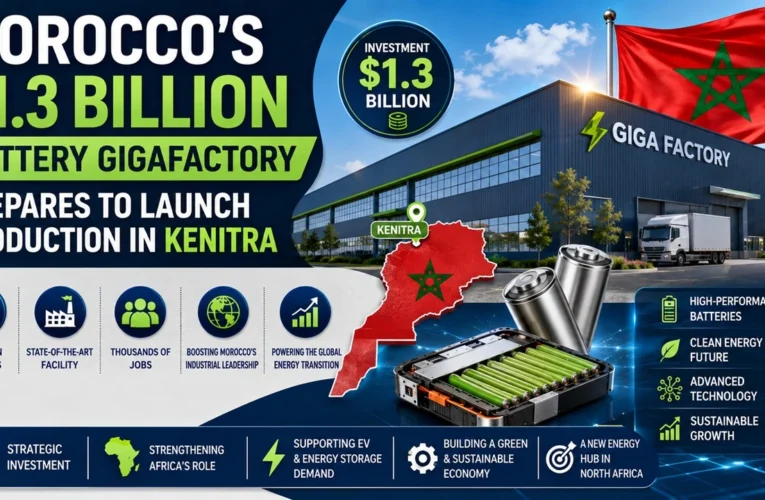 Morocco’s $1.3 Billion Battery Gigafactory Prepares to Launch Production in Kenitra