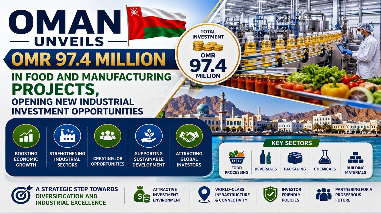 Oman Unveils OMR 97.4 Million in Food and Manufacturing Projects